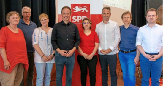 Der neu gewählte Kreisvorstand der SPD